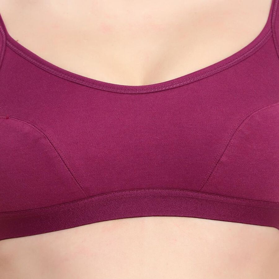 Ladies' Bra, Wine, large image number null